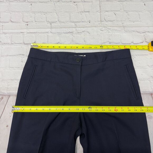 Tory Burch Women Wool Stretch Dress Pants Trouser Size 10 Dark Blue D043 -17 - Picture 2 of 16